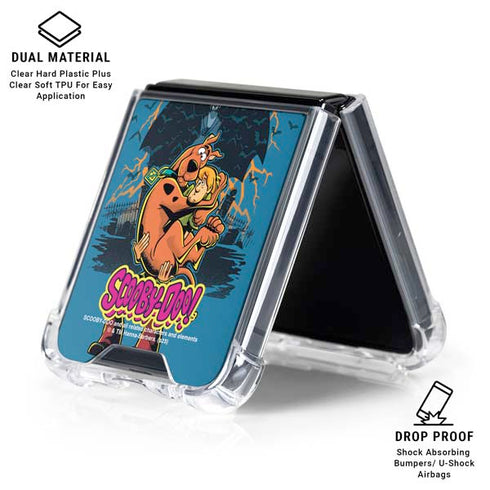 Scooby Doo Beware of Dracula Galaxy Z Flip6 Clear Case