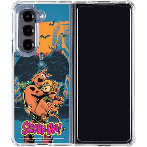 Scooby Doo Beware of Dracula Galaxy Z Fold5 5G Clear Case