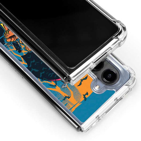 Scooby Doo Beware of Dracula Galaxy Z Fold5 5G Clear Case