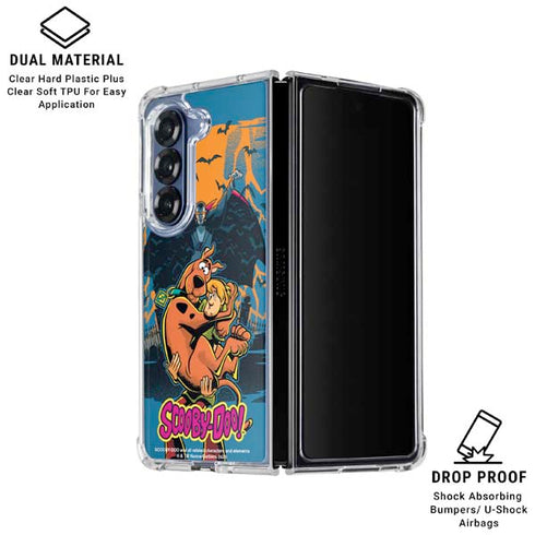 Scooby Doo Beware of Dracula Galaxy Z Fold6 Clear Case