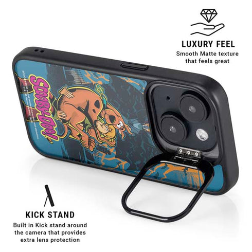 Scooby Doo Beware of Dracula iPhone 15 Plus Kickstand Case
