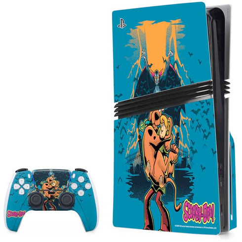 Scooby Doo Beware of Dracula PS5 Pro Disk Bundle Skin