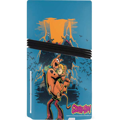 Scooby Doo Beware of Dracula PS5 Pro Disk Console Skin