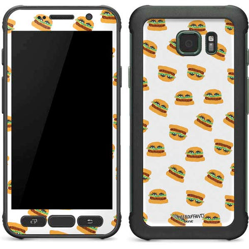 Bouffants and Broken Hearts Cute Burgers Galaxy S7 Active Skin