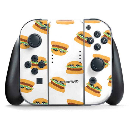 Bouffants and Broken Hearts Cute Burgers Nintendo Switch (2017-2021) Joy-Con Controller Skin