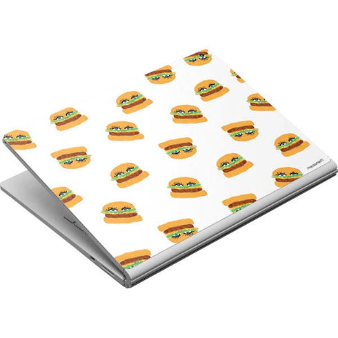 Bouffants and Broken Hearts Cute Burgers Surface Book Skin