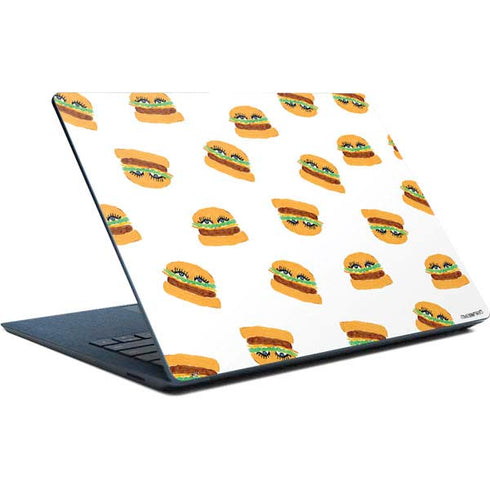Bouffants and Broken Hearts Cute Burgers Surface Laptop Skin