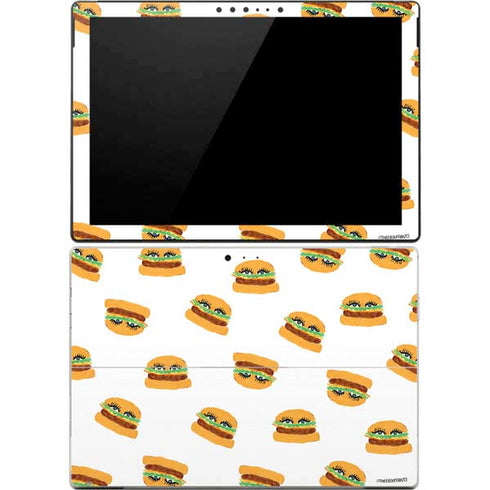 Bouffants and Broken Hearts Cute Burgers Surface Pro 4 Skin