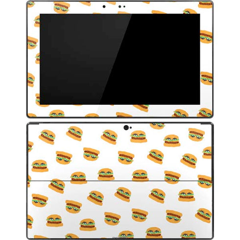 Bouffants and Broken Hearts Cute Burgers Surface Pro Tablet Skin