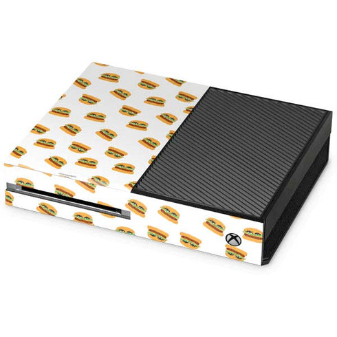 Bouffants and Broken Hearts Cute Burgers Xbox One Console Skin