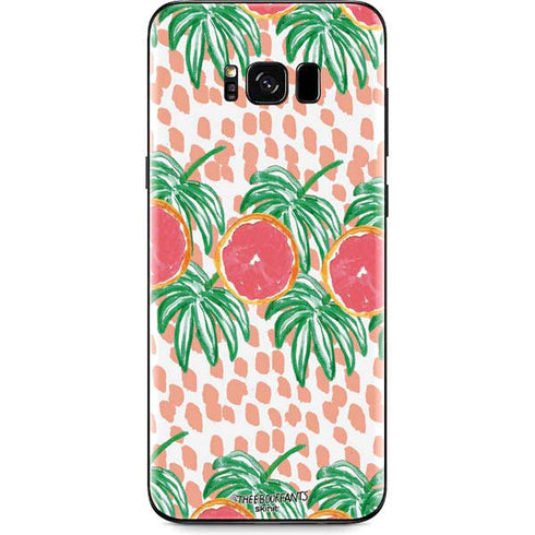 Bouffants and Broken Hearts Graphic Grapefruit Galaxy S8 Skin
