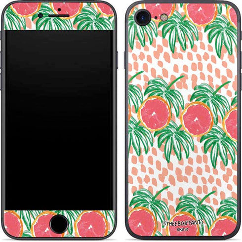 Bouffants and Broken Hearts Graphic Grapefruit iPhone 7 Skin
