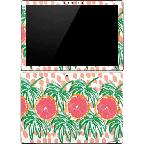 Bouffants and Broken Hearts Graphic Grapefruit Surface Pro 4 Skin