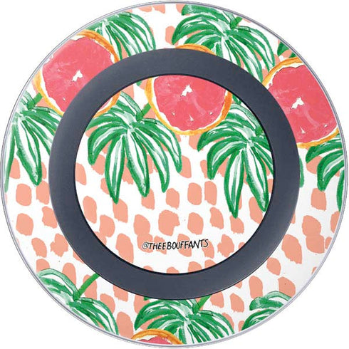 Bouffants and Broken Hearts Graphic Grapefruit Wireless Charger Skin