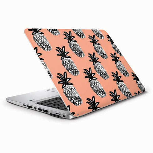 Bouffants and Broken Hearts Gray Scale Pineapple HP Elitebook Skin