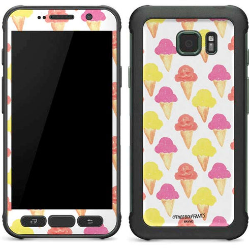 Bouffants and Broken Hearts Ice Cream Galaxy S7 Active Skin
