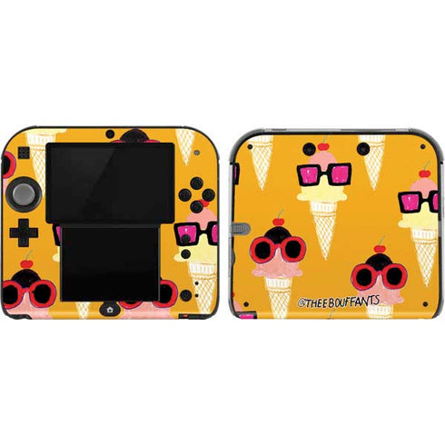 Bouffants and Broken Hearts Ice Cream with Shades Nintendo 2DS Skin