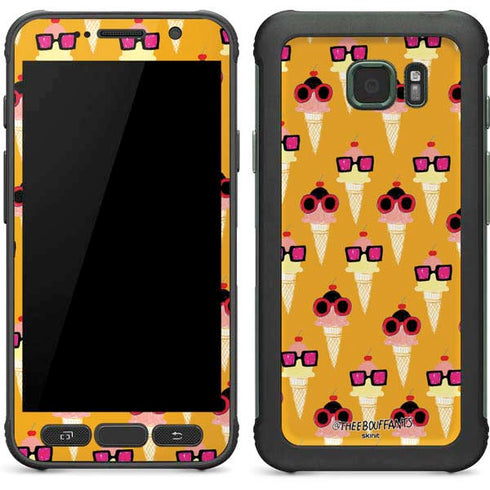 Bouffants and Broken Hearts Ice Cream with Shades Galaxy S7 Active Skin