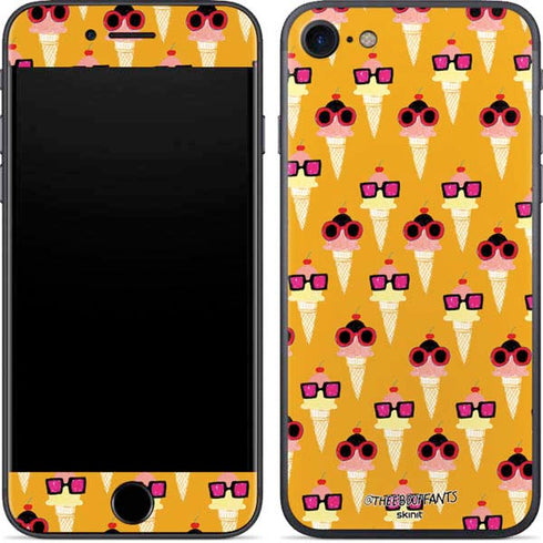 Bouffants and Broken Hearts Ice Cream with Shades iPhone 7 Skin