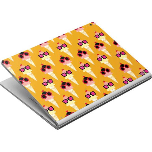 Bouffants and Broken Hearts Ice Cream with Shades Surface Book Skin