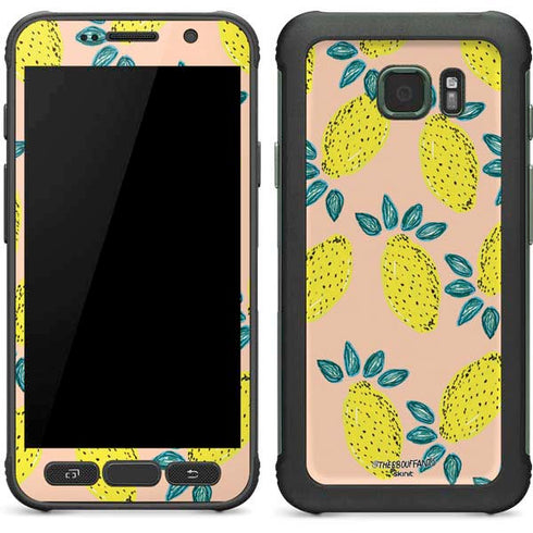 Bouffants and Broken Hearts Lemon Party Galaxy S7 Active Skin