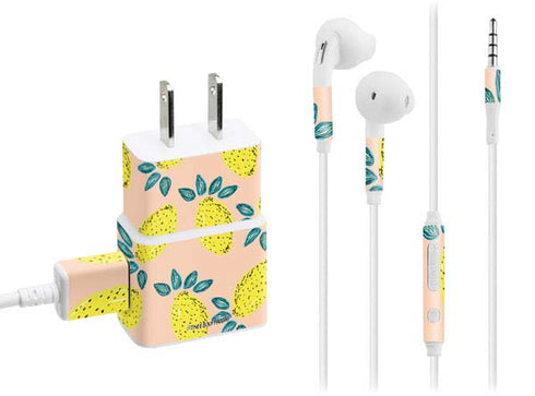 Bouffants and Broken Hearts Lemon Party Phone Charger Skin