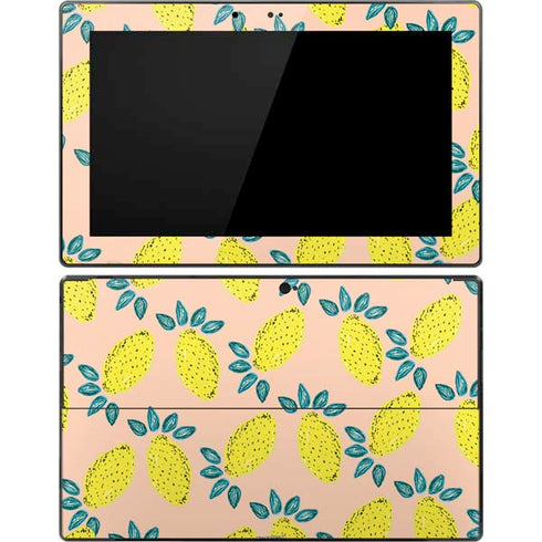 Bouffants and Broken Hearts Lemon Party Surface Pro Tablet Skin
