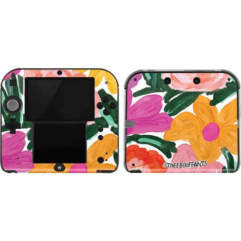 Bouffants and Broken Hearts Painterly Garden Nintendo 2DS Skin