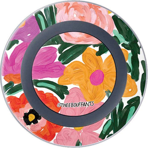 Bouffants and Broken Hearts Painterly Garden Wireless Charger Skin
