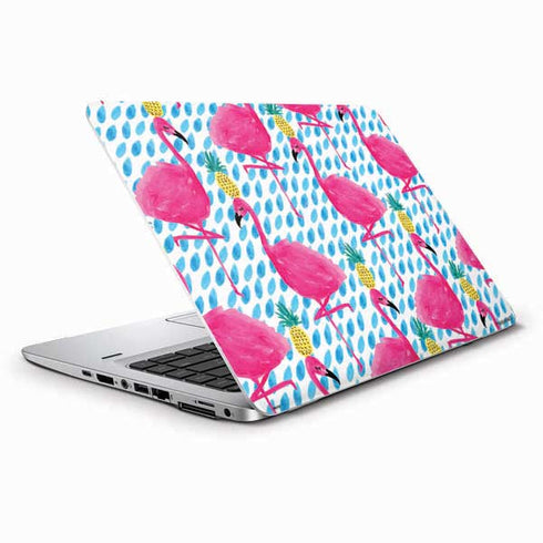 Bouffants and Broken Hearts Party Flamingos HP Elitebook Skin