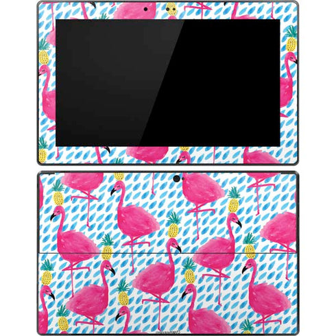 Bouffants and Broken Hearts Party Flamingos Surface Pro Tablet Skin