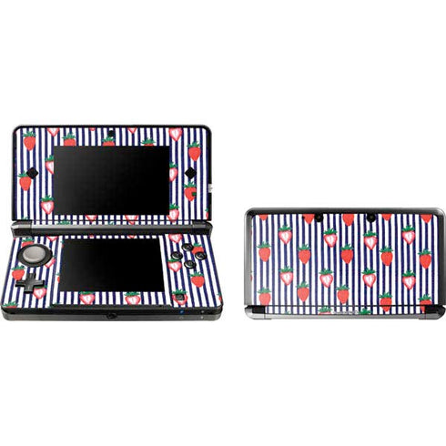 Bouffants and Broken Hearts Strawberries and Stripes 3DS (2011) Skin