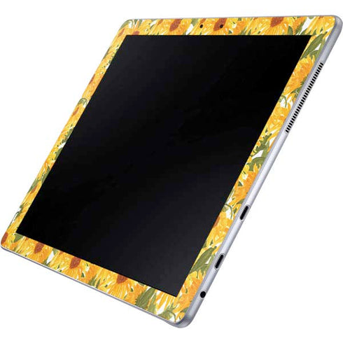 Bouffants and Broken Hearts Sunflowers Galaxy Book 12in Skin