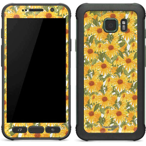 Bouffants and Broken Hearts Sunflowers Galaxy S7 Active Skin