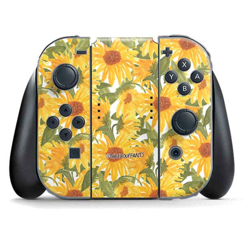 Bouffants and Broken Hearts Sunflowers Nintendo Switch (2017-2021) Joy-Con Controller Skin