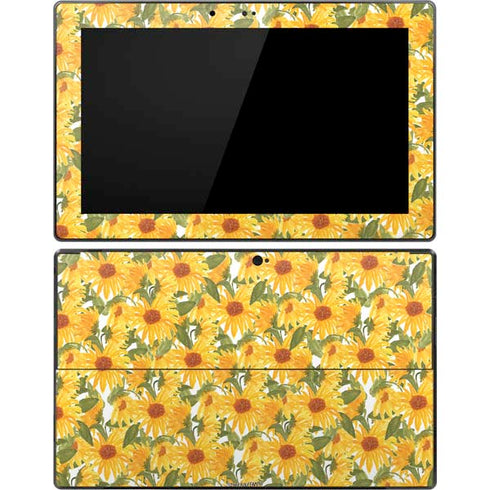 Bouffants and Broken Hearts Sunflowers Surface Pro Tablet Skin
