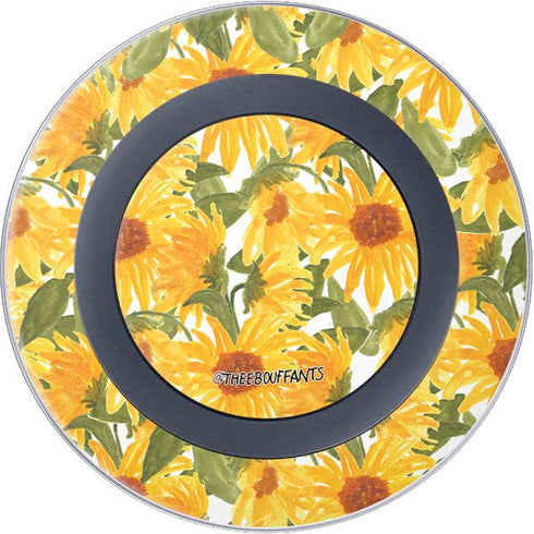 Bouffants and Broken Hearts Sunflowers Wireless Charger Skin