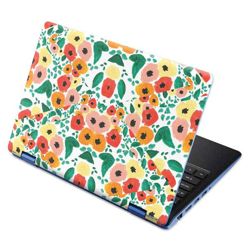 Bouffants and Broken Hearts Geometric Flowers Aspire R11 11.6in Skin
