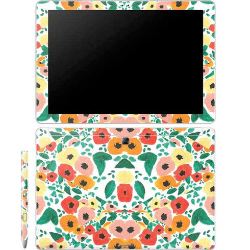 Bouffants and Broken Hearts Geometric Flowers Galaxy Book 12in Skin