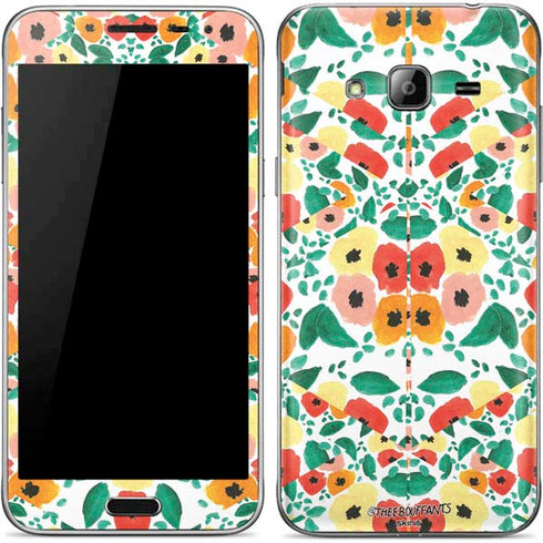 Bouffants and Broken Hearts Geometric Flowers Galaxy J3 Skin