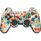 Bouffants and Broken Hearts Geometric Flowers PS3 Dual Shock wireless controller Skin