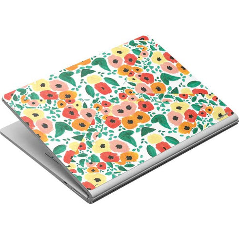 Bouffants and Broken Hearts Geometric Flowers Surface Book Skin