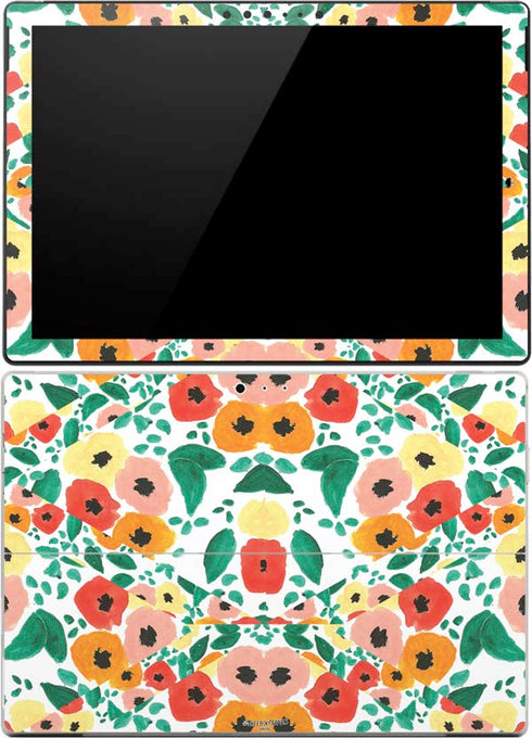 Bouffants and Broken Hearts Geometric Flowers Surface Pro (2017) Skin