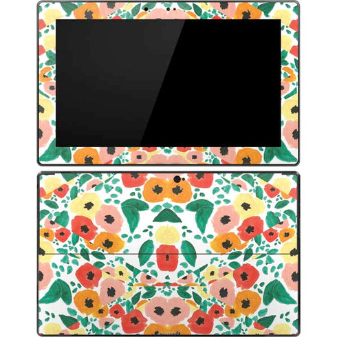 Bouffants and Broken Hearts Geometric Flowers Surface Pro Tablet Skin