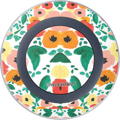 Bouffants and Broken Hearts Geometric Flowers Wireless Charger Skin