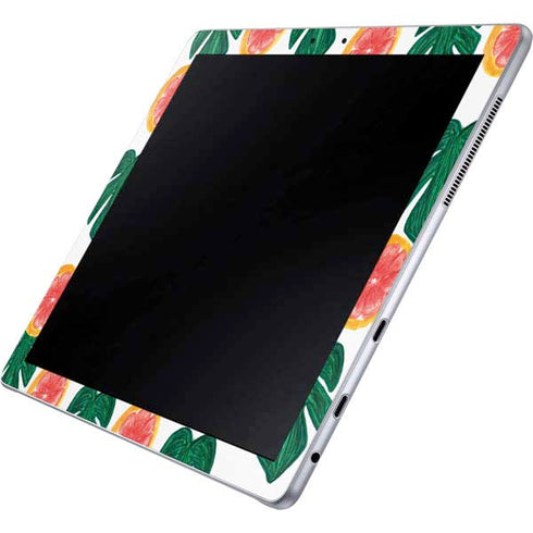 Bouffants and Broken Hearts Tropical Leaves and Citrus Galaxy Book 12in Skin
