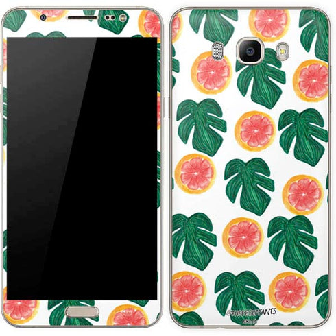 Bouffants and Broken Hearts Tropical Leaves and Citrus Galaxy J7 Skin