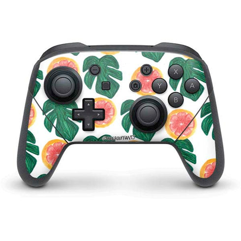 Bouffants and Broken Hearts Tropical Leaves and Citrus Nintendo Skins