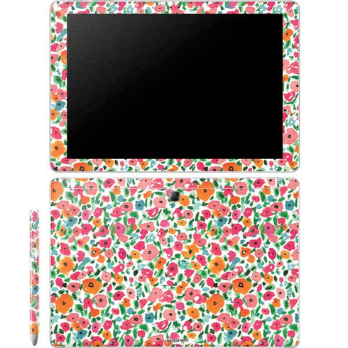 Bouffants and Broken Hearts Watercolor Floral Galaxy Book 12in Skin