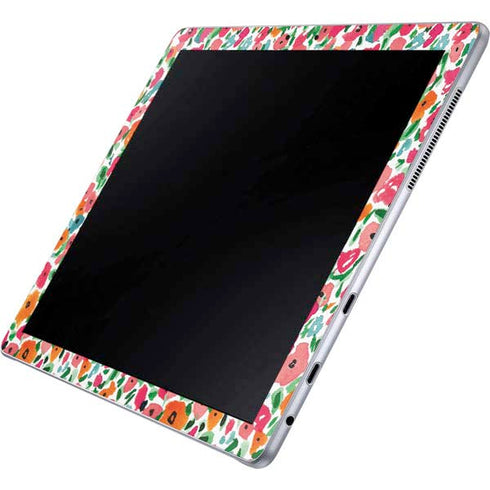 Bouffants and Broken Hearts Watercolor Floral Galaxy Book 12in Skin